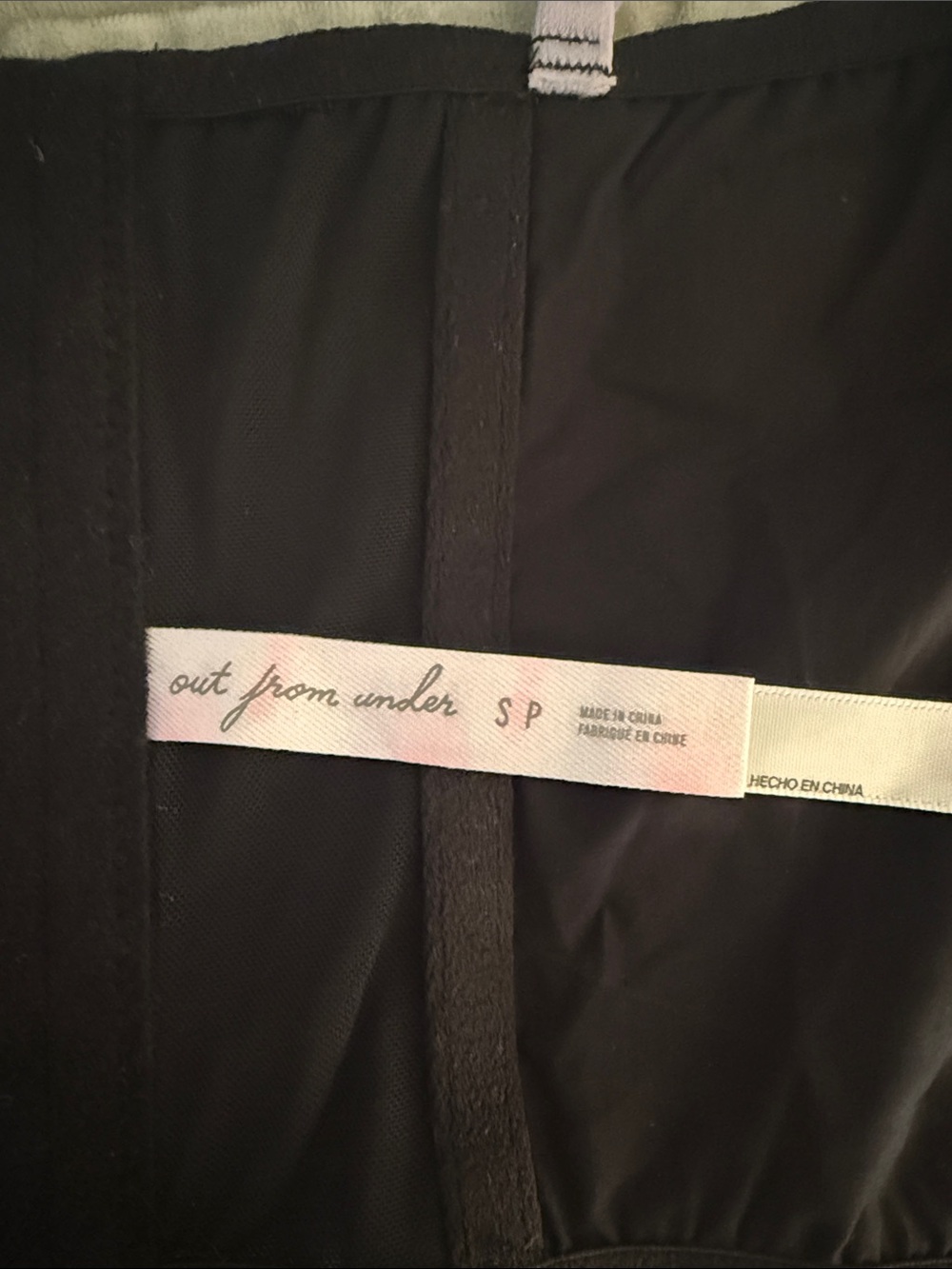 Urban Outfitters Black Corset Top with Lavender Trim - Picture 2 of 4